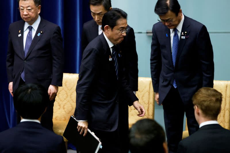 FILE PHOTO: Fumio Kishida, Japan's prime minister