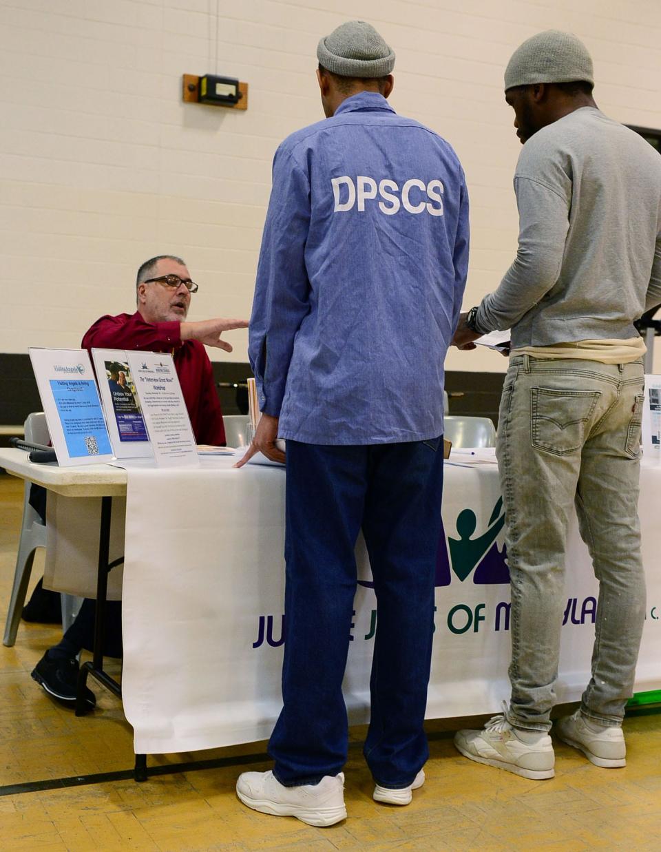 A file photo of a reentry job fair held at Roxbury Correctional Institution in Hagerstown in 2022.