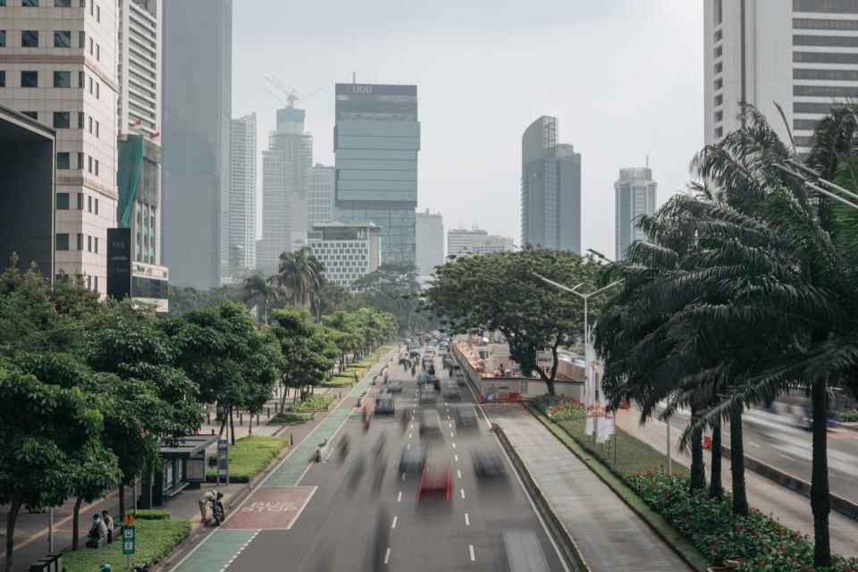 A traffic on Sudirman Avenue in South Jakarta, Indonesia, on Monday, Aug. 15, 2022. Photographer: Muhammad Fadli/Bloomberg