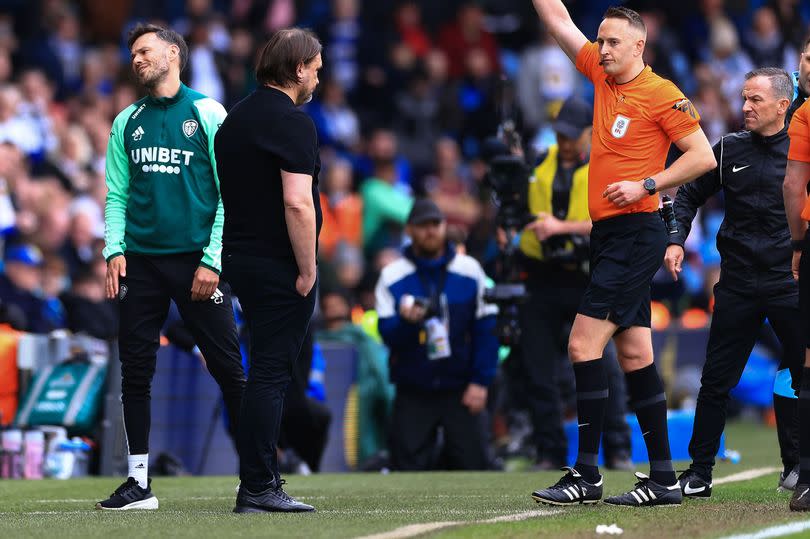Christopher John is sent off during Leeds United's Blackburn Rovers loss -Credit:Mark Kerton/REX/Shutterstock