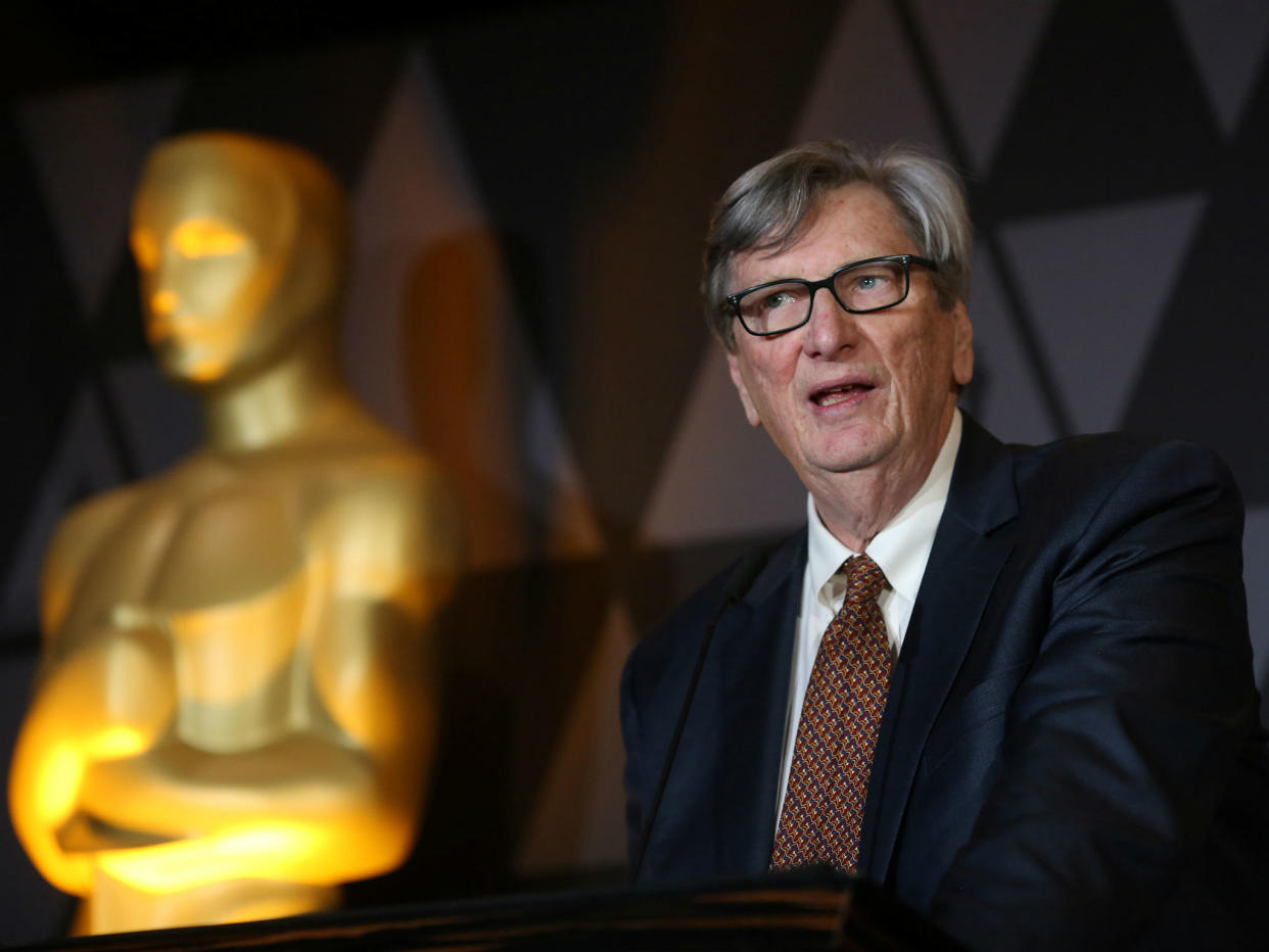 John Bailey speaks at the Foreign Language Film nominees cocktail reception in Beverly Hills, California: REUTERS/David McNew