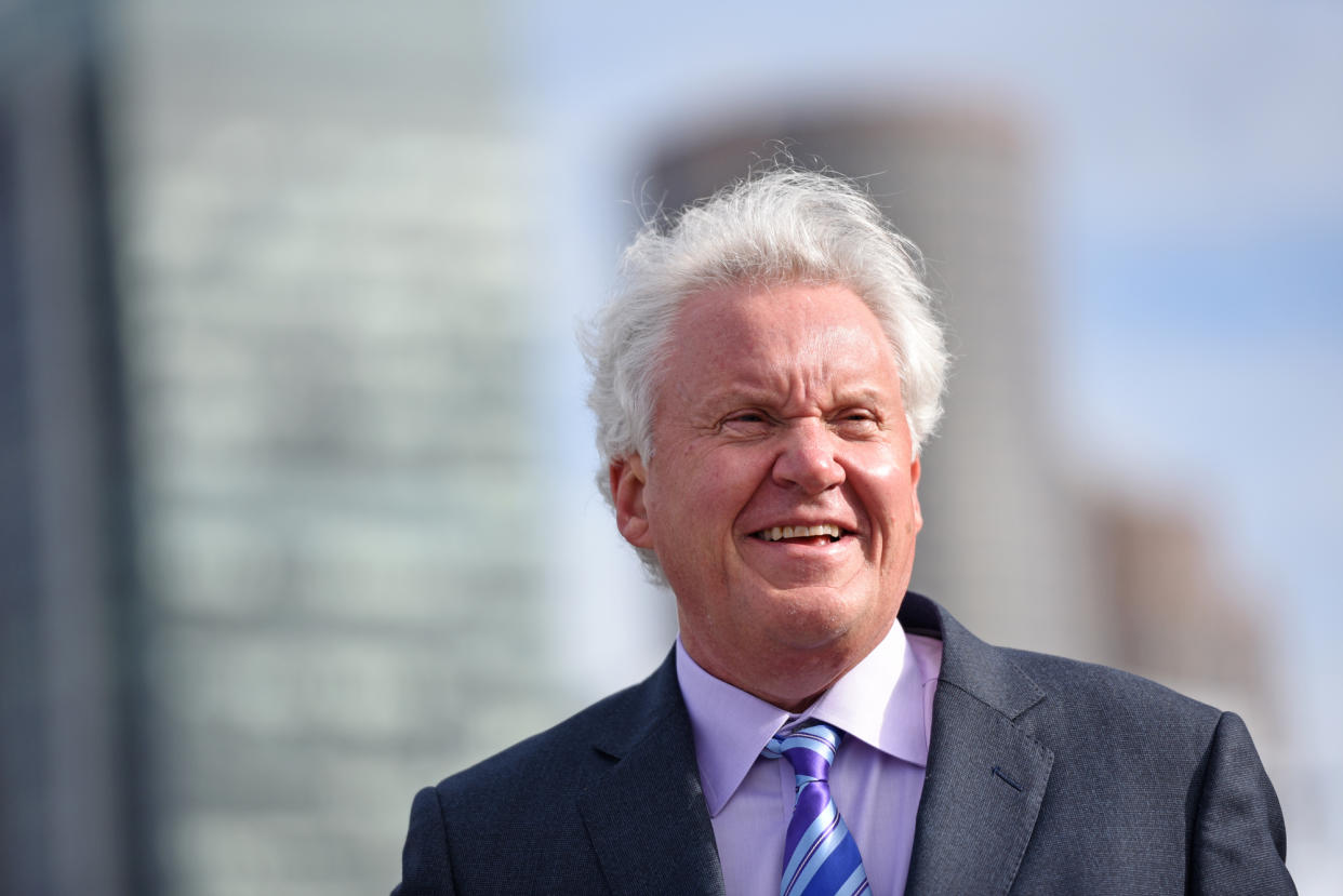 (Boston, MA  05/08/17) GE Groundbreaking at Innovation Point, CEO, Jeff Immelt on Monday,  May 08, 2017.   Staff Photo by Faith Ninivaggi. (Photo by FAITH NINIVAGGI/MediaNews Group/Boston Herald via Getty Images)