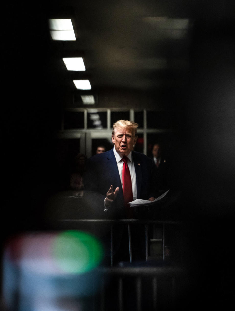 Voormalig president Donald Trump (Todd Heisler / Pool via AFP via Getty Images)