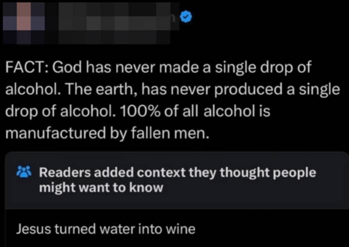 "Jesus turned water into wine"