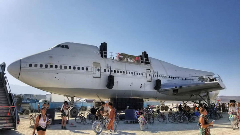 El avión abandonado en Nevada