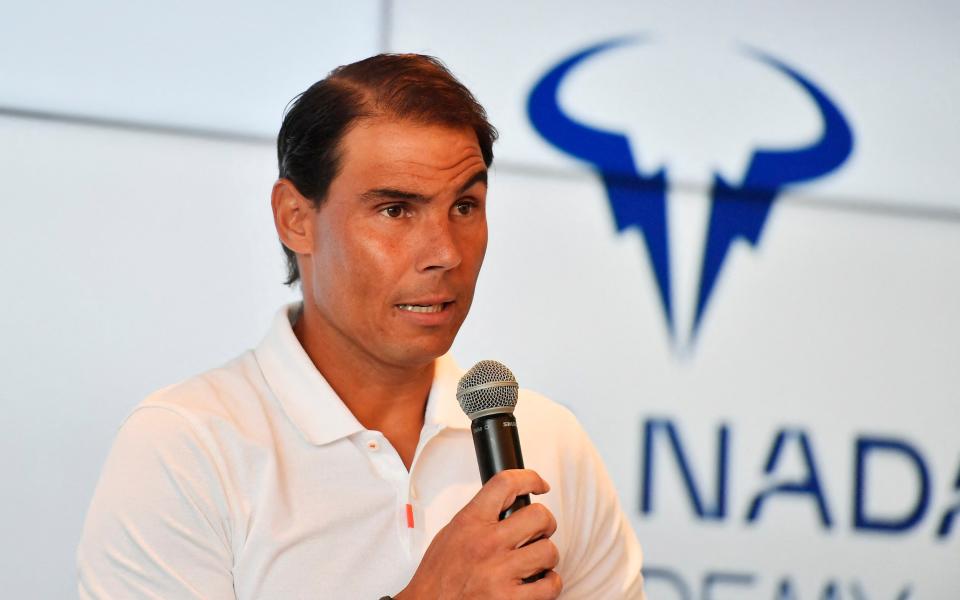 Rafa Nadal Academy, Mallorca, Spain - May 18, 2023 Spain's Rafael Nadal announces that he has withdrawn from the French open during a press conferenc - Reuters/Miquel Borras