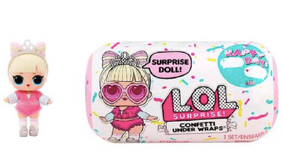 LOL Surprise Confetti Reveal™ with 15 Surprises Including Doll - Walmart, $20