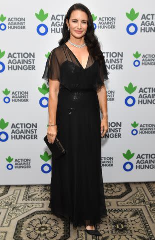 <p>Noam Galai/Getty Images</p> Kristin Davis attends the Action Against Hunger Gala in New York City.