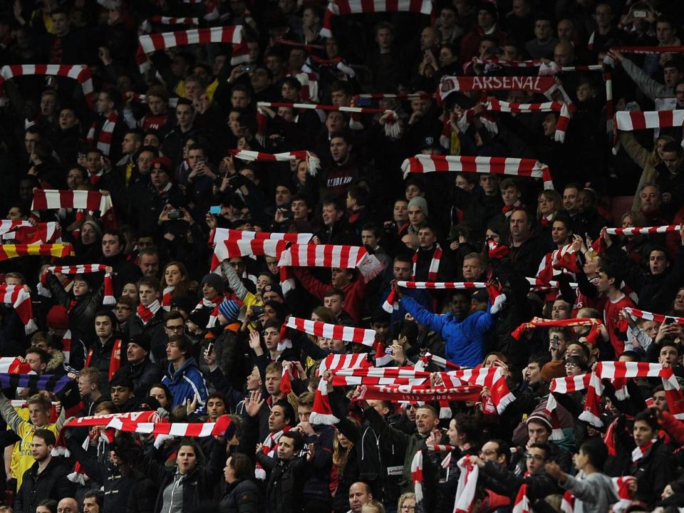 Arsenal fans face a 500-mile round trip to Middlesbrough on a Monday night (Getty)