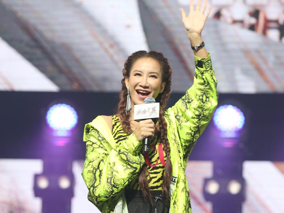 Singer-songwriter Coco Lee attends taping of talent show 'Jungle Voice 2' on August 26, 2019 in Taipei, Taiwan of China.