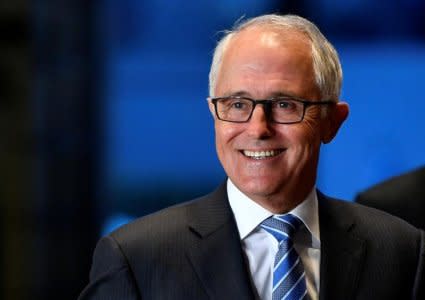 Australian Prime Minister Malcolm Turnbull smiles upon his arrival at Japan's Prime Minister's official residence before meeting Japanese Prime Minister Shinzo Abe in Tokyo, Japan, January 18, 2018.  REUTERS/Franck Robichon/Pool