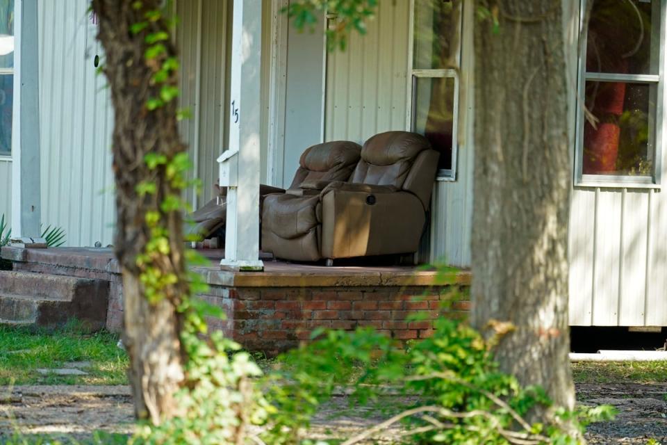 The home where the informant was assaulted (Copyright 2022 The Associated Press. All rights reserved.)