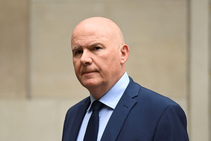 Andrew Gibson looks on at Westminster Magistrates' Court, in London