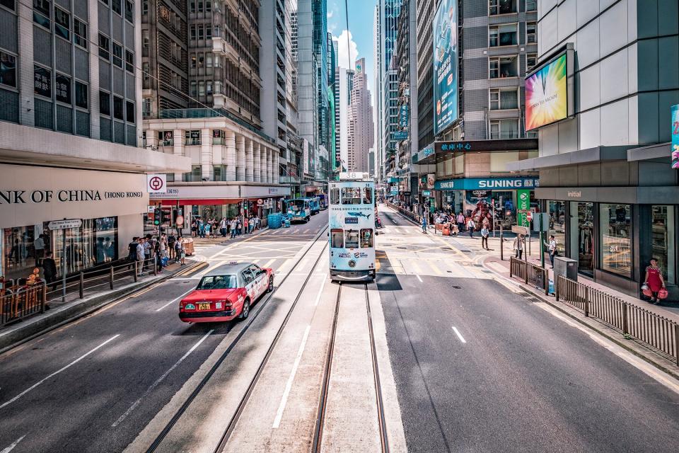 Hong Kong traffic in Causeway Bay