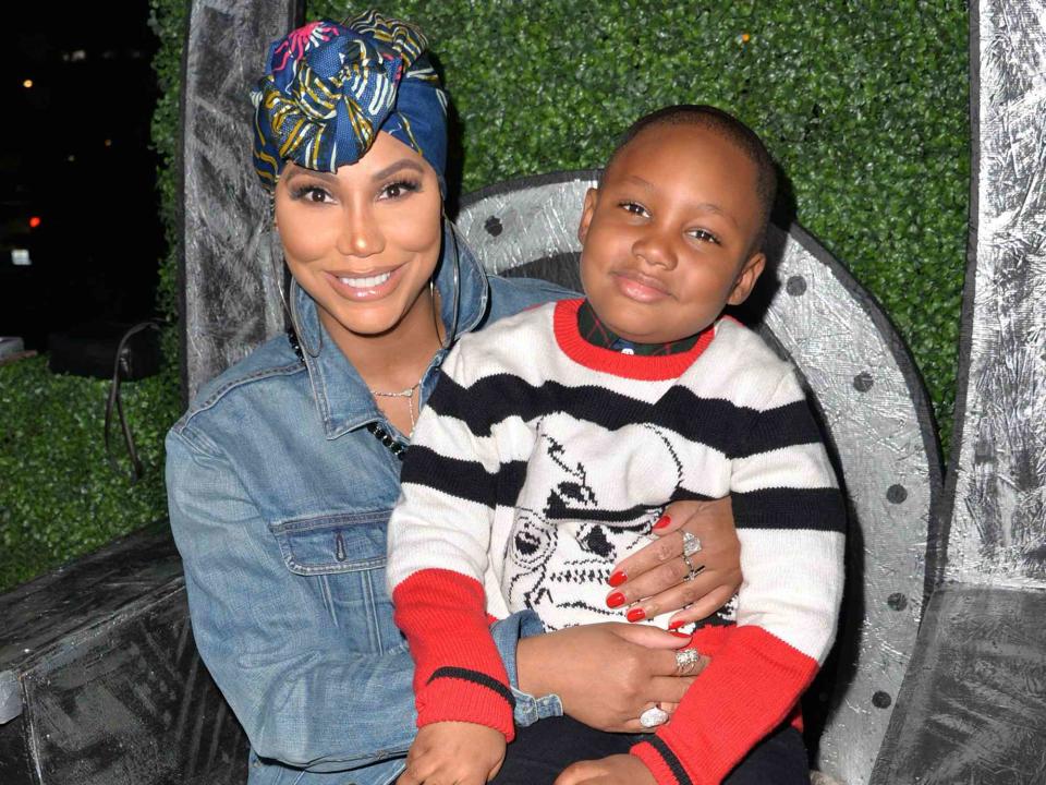 <p>Mediapunch/Shutterstock</p> Tamar Braxton and her son Logan Vincent Herbert at the 