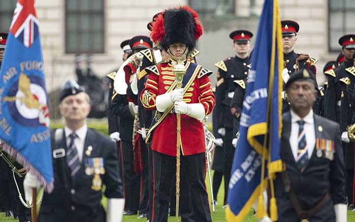 Cuerpos de seguridad en la coronación de Carlos III 