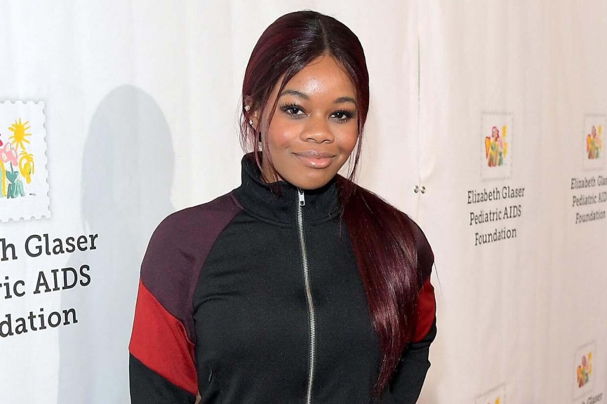 Gabby Douglas at The Elizabeth Glaser Pediatric AIDS Foundation's 28th annual 'A Time For Heroes' family festival