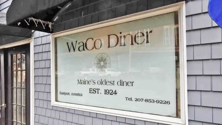 Waco Diner sign window