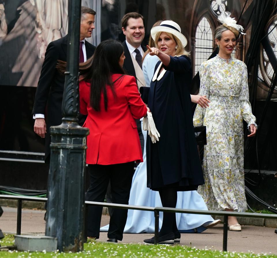 Dame Joanna Lumley at coronation