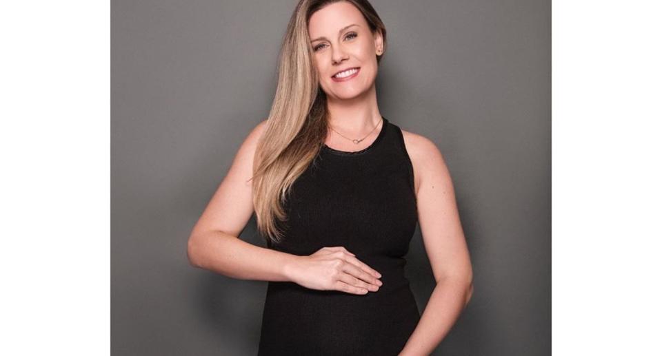 Diana Garbin está grávida da primeira filha com Tiago Leifert (reprodução / instagram @garbindiana)