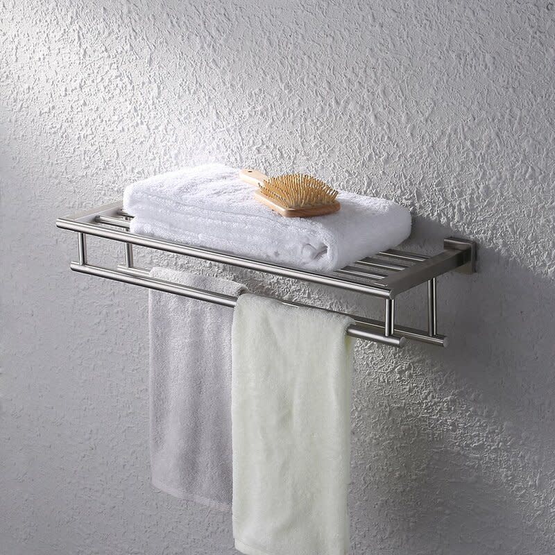 Bathroom Wall Mounted Towel Rack. Image via Wayfair.