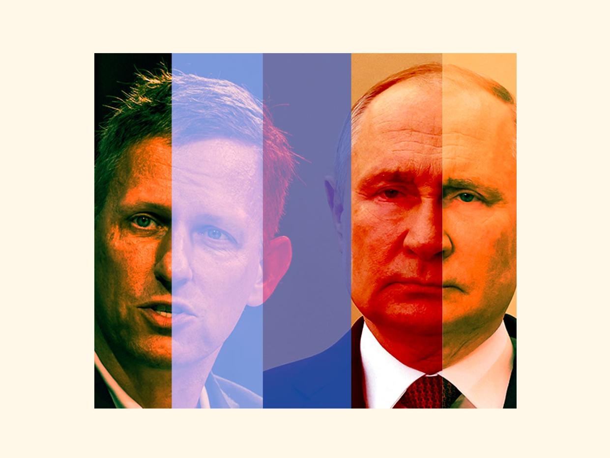 Vladamir Putin and Peter Theil