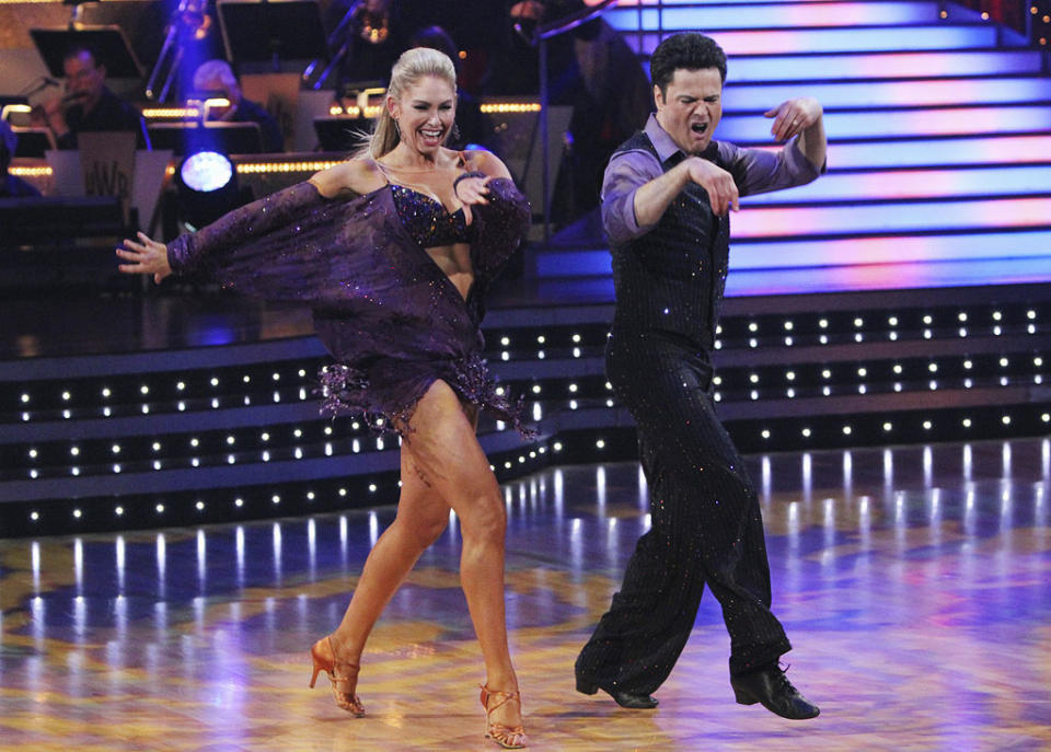 Kym Johnson and Donny Osmond perform on "Dancing with the Stars."