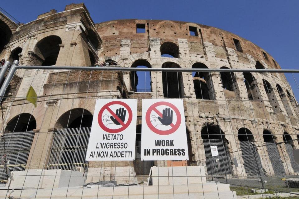 Al via i lavori di recupero del Colosseo