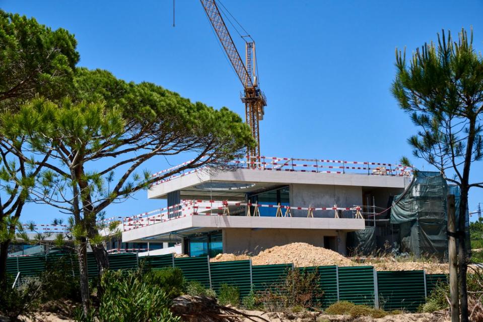 Obras de la casa de Cristiano Ronaldo en Cascais