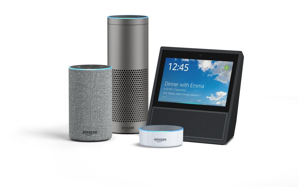 In September, Amazon unveiled several new Echo speakers, including a more compact Echo and a souped-up Echo Plus. Source: Amazon