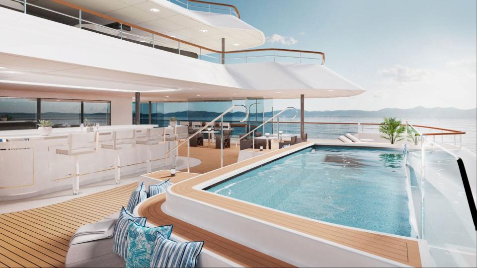 Two couples will get the chance to embark on a 12-night transatlantic voyage setting sail Nov.&#xa0;5, 2022, on the Evrima, The Ritz-Carlton Yacht Collection&#x002019;s first yacht.