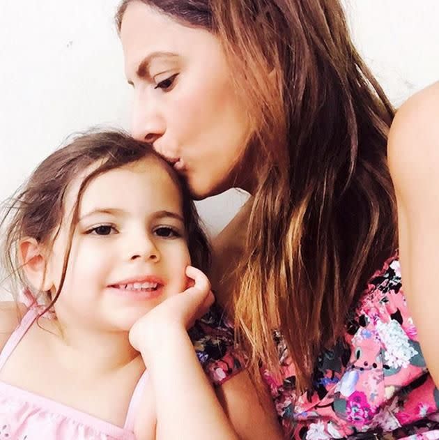 Sally, pictured with daughter Annabelle, admits 2015 was a testing time for the family. “All the more grateful for the love and the family that we have and here’s to a hope filled 2016,” she posted. Photo: Instagram