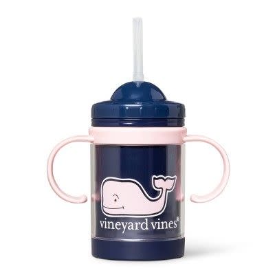 9oz Sippy Cup Pink Whale