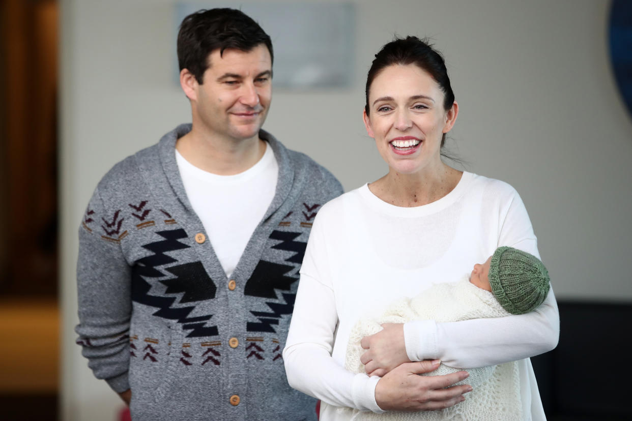 The BBC's article looked at how Jacinda Ardern balanced being a mother and a head of state. (Getty)