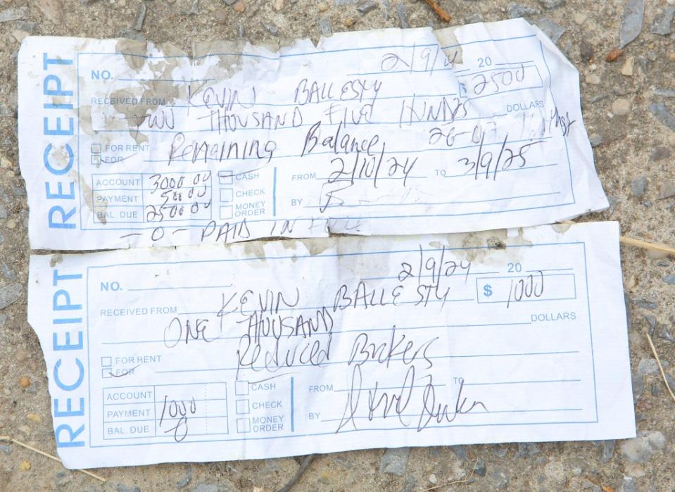 “But this is my proof to cover my ass,” he said, flashing a written receipt for $1,000. James Messerschmidt for NY Post