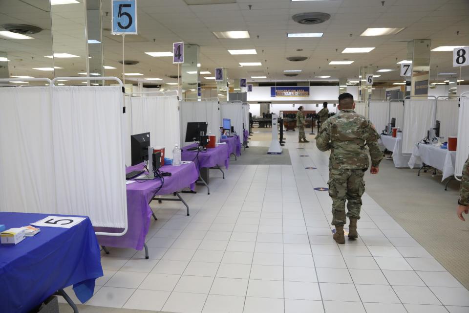 Due to a  collaborative effort between St. JosephÕs Health, Passaic County, the New Jersey State Police, the New Jersey Department of Health and the National Guard, a new COVID-19 Vaccination Mega Site has opened in Passaic County in the former Macys at Preakness Shopping Center in Wayne on January 27, 2022.