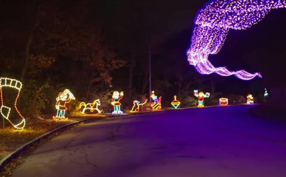 The drive-thru display “Winter Magic” runs through Dec. 31 at Kessler Park.