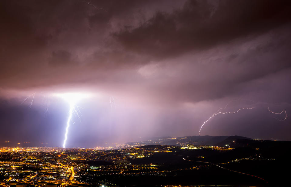 Daredevil lightning photographer