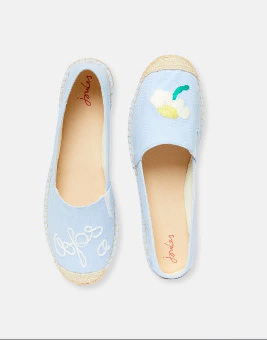 Daisy embroidered espadrilles, £39.95