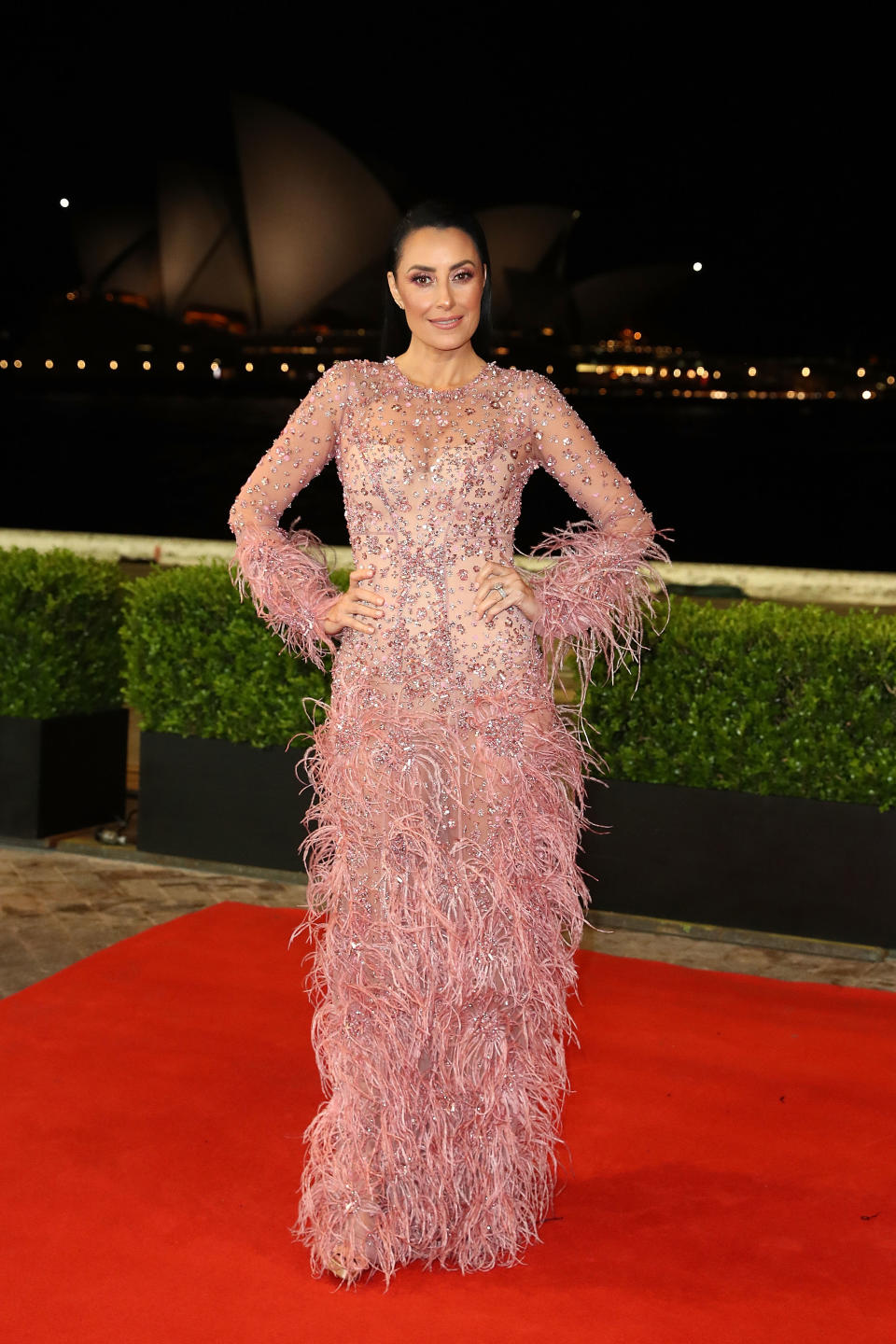 Terry Biviano arrives at the 2018 Dally M Awards