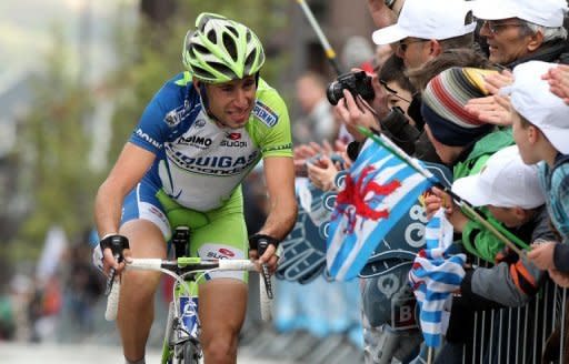 Italian Vincenzo Nibali, seen here on April 22, succeeded Cadel Evans as Tirreno-Adriatico champion in March and finished second in the hilly Liege-Bastogne-Liege one-day classic a month later