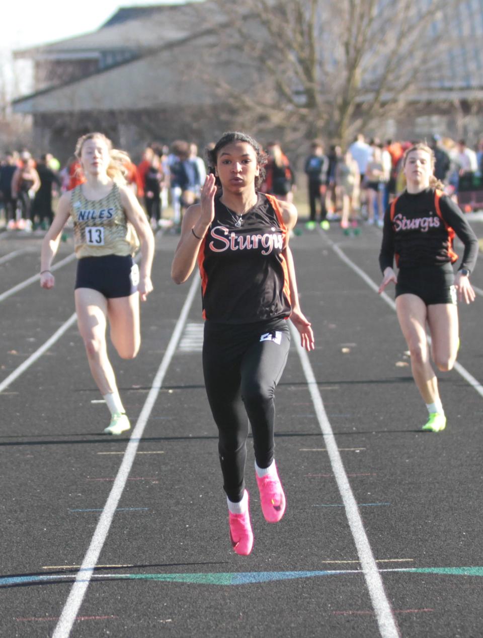 Keyanna O'Tey leads the 100 dash honor roll for St. Joseph County this week.