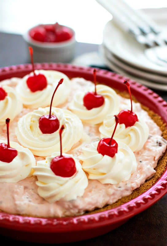 <p><strong>Millionaire Pie</strong><br> Get the recipe <a href="https://www.melissassouthernstylekitchen.com/millionaire-pie/" rel="nofollow noopener" target="_blank" data-ylk="slk:here;elm:context_link;itc:0;sec:content-canvas" class="link "><em><strong>here</strong></em></a></p>
