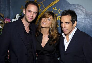 John Hamburg , Jennifer Aniston and Ben Stiller at the LA premiere of Universal's Along Came Polly