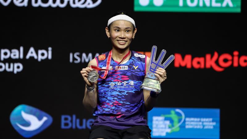 戴資穎19日順利奪下印尼公開賽女單冠軍。（圖／翻攝自戴資穎FB）