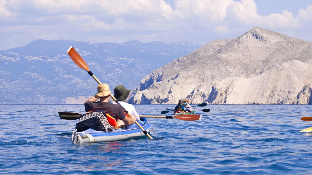 peddling kayak