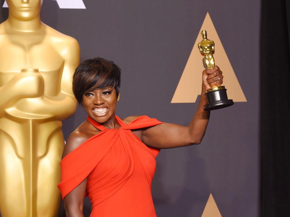 Actress Viola Davis, winner of the award for Actress in a Supporting Role for 'Fences,' poses in the press room during the 89th Annual Academy Awards at Hollywood & Highland Center on February 26, 2017 in Hollywood, California.