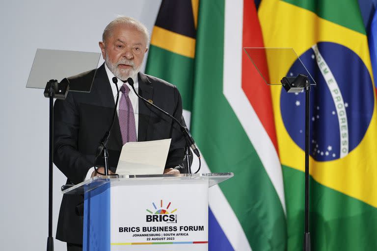 Lula da Silva, durante su intervención en la cumbre de los Brics