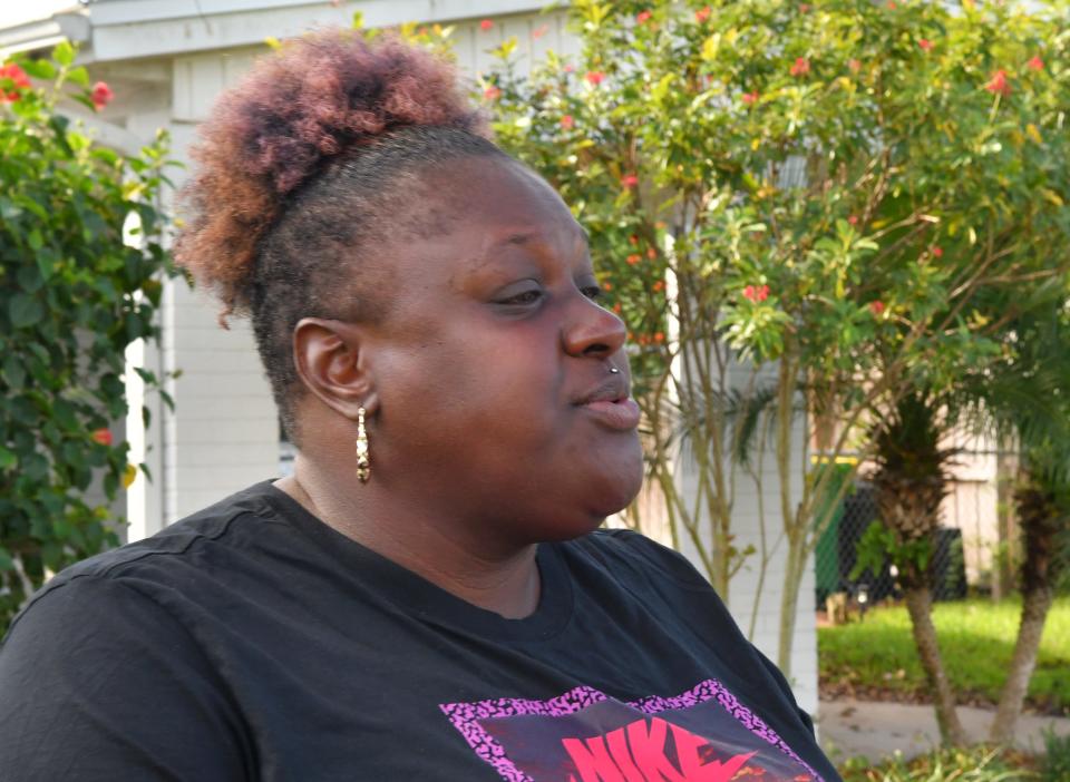 Quasheda Pierce, mother of Sincere Pierce, attends a November 2020 gathering of people in Cocoa memorializing Sincere, 18, and his friend A.J. Crooms, 16, who were shot and killed by a Brevard County Sheriff's Office deputy during a traffic stop.
