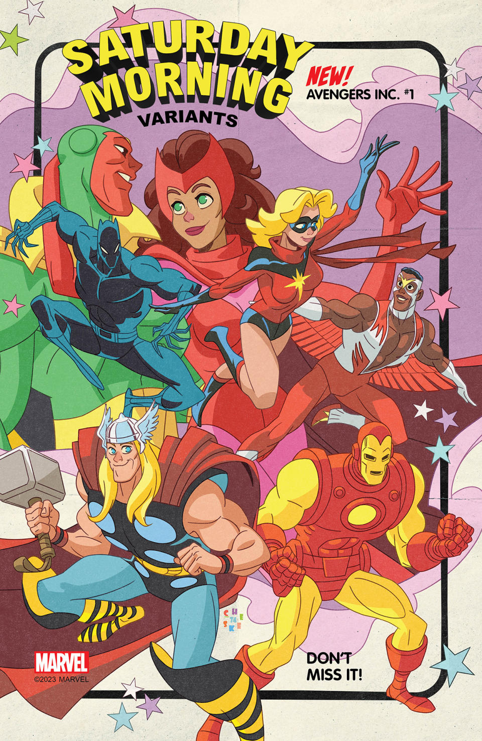 Marvel Saturday Morning Cartoon variant covers